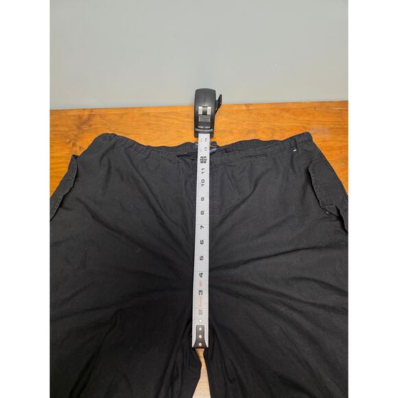 Aeropostale Women's M Black Parachute Pants Cargo Style Pockets Alt Goth Grunge - Picture 9 of 11